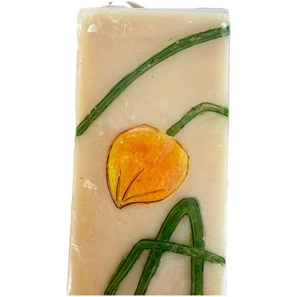 Vintage Pair of Bill Blass Home Decor Square Pillar Candle 10 Inch Tall Unburned - Picture 8 of 11